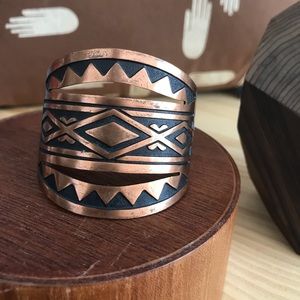 Solid copper cuff